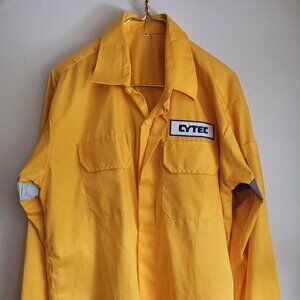 Cytec Jacket Women/ Unisex Yellow Plus size XXL Long sleeves button